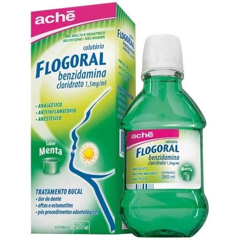 Flogoral Colutório Menta 1,5mg 250ml - Imagem 1