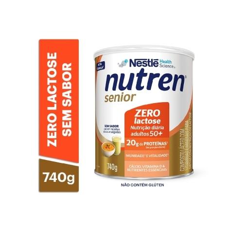 Complemento Alimentar Nutren Senior Zero Lactose Sem Sabor 740g - Imagem 2