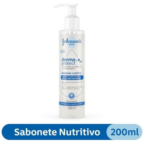 Sabonete Nutritivo Líquido Johnson & Johnson Baby Derma Protect 200ml - Imagem 2