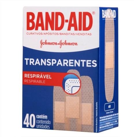Curativo Band-Aid Transparente 40 Unidades - Imagem 1