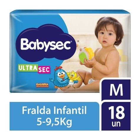 Fralda Babysec Galinha Pintadinha Ultrasec M Jumbinho 18 Unidades - Imagem 1