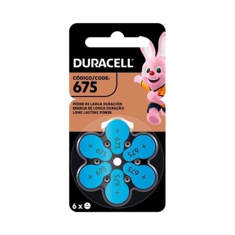 Pilha Auditiva Duracell nº675 6 Unidades - Imagem 1