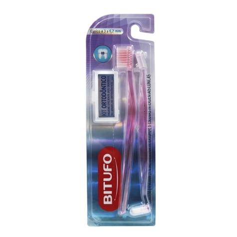 Kit Escovas Ortodônticas Cônico Bitufo + 6 Refis Interdentais - Imagem 1