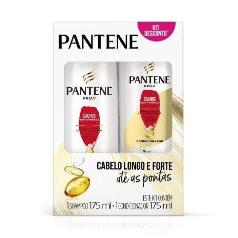 Kit Pantene Cachos Hidra-Vitaminados Anti-frizz Shampoo 175ml + Condicionador 175ml - Imagem 1