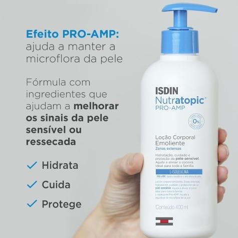 Loção Corporal Emoliente Isdin Nutratopic Pro-AMP 400ml - Imagem 4