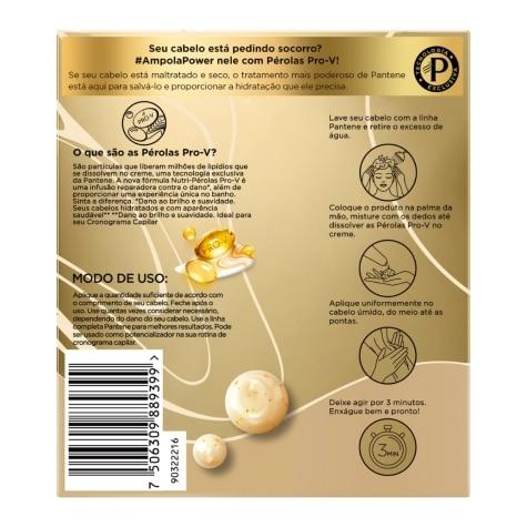 Ampola de Tratamento Pantene Hidratação Poderosa 15ml 3 Unidades - Imagem 3