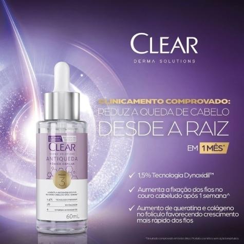 Tônico Capilar Antiqueda Clear Derma Solutions Woman 60ml - Imagem 6