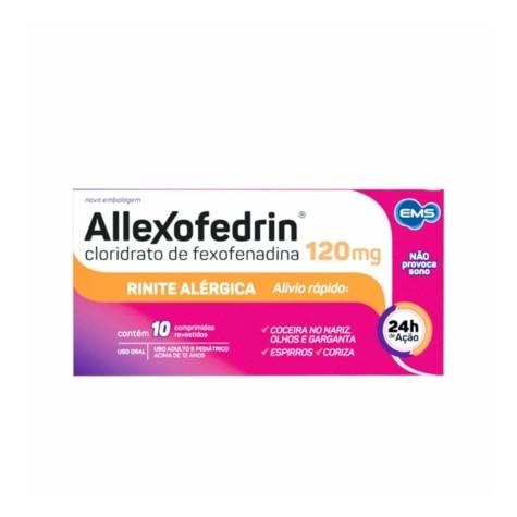 Allexofedrin 120mg 10 Comprimidos Revestidos - Imagem 1