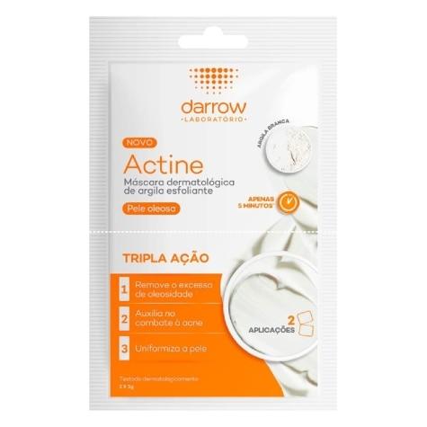 Máscara Facial Esfoliante Actine Argila Pele Oleosa 2 Unidades - Imagem 1