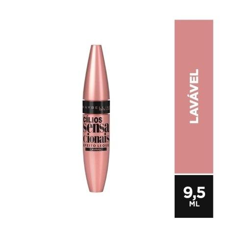 Máscara de Cílios Maybelline Cílios Sensacionais Preta Lavável 18g - Imagem 1