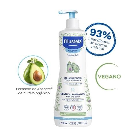 Gel de Banho Mustela Bebê Corpo e Cabelo 750ml - Imagem 4