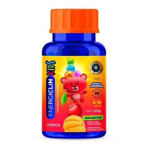 Energiclin Kids Sabor Cereja e Tangerina 30 Gomas - Imagem 1