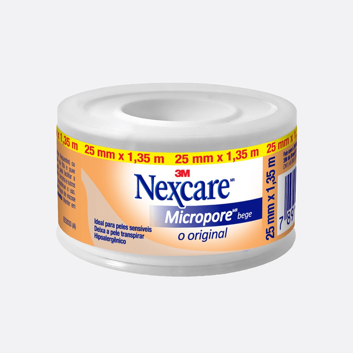 Fita Micropore Nexcare Bege 25mmx1,35m - Imagem 1