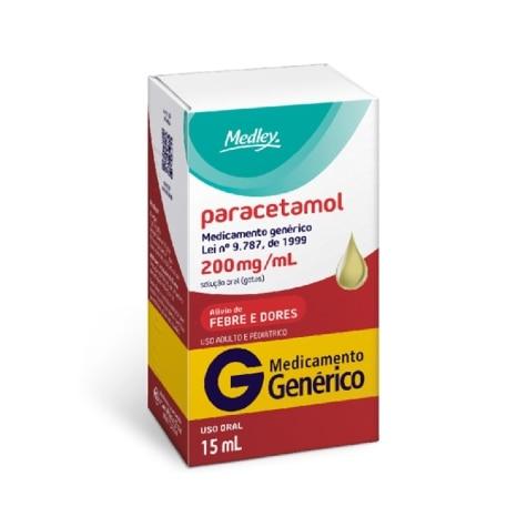 Paracetamol Gotas 200mg 15ml Medley Genérico - Imagem 1