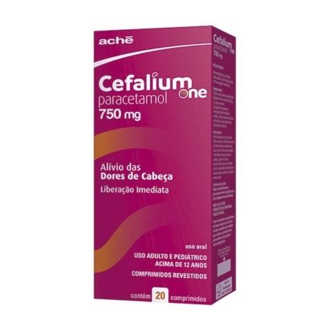 Cefalium One 750mg 20 Comprimidos Revestidos - Imagem 1