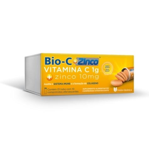 Bio-C + Zinco 1g + 10mg 10 Comprimidos Efervescentes - Imagem 1