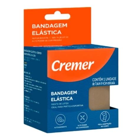 Bandagem Elástica Cremer Isenta de Látex 7,6cmx4,5m 1 Unidade - Imagem 1