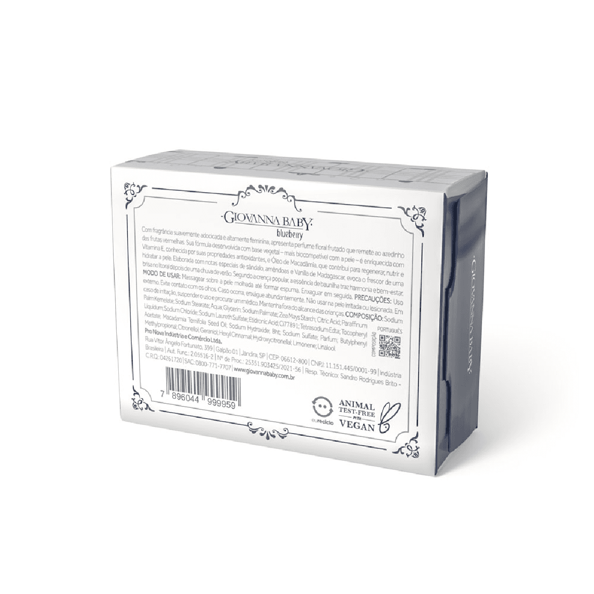 Sabonete Vegetal em Barra Giovanna Baby Blueberry 90g - Imagem 3