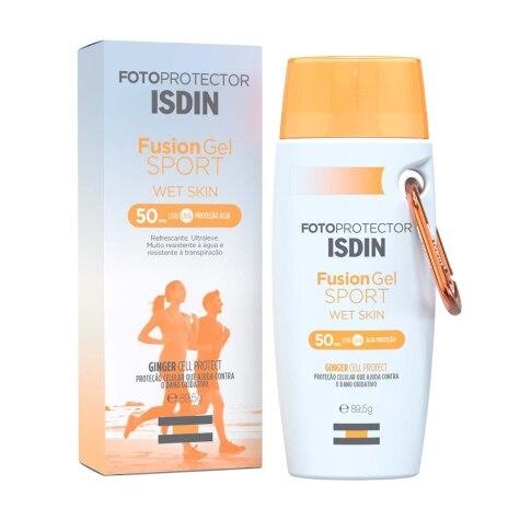 Protetor Solar Facial e Corporal Isdin Fusion Gel Sport Wet Skin FPS50 89,5g - Imagem 4