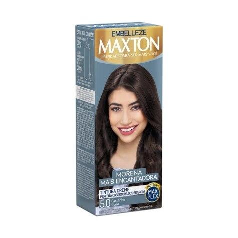 Tintura Maxton Embelleze Creme 5.0 Castanho Claro 100ml - Imagem 1