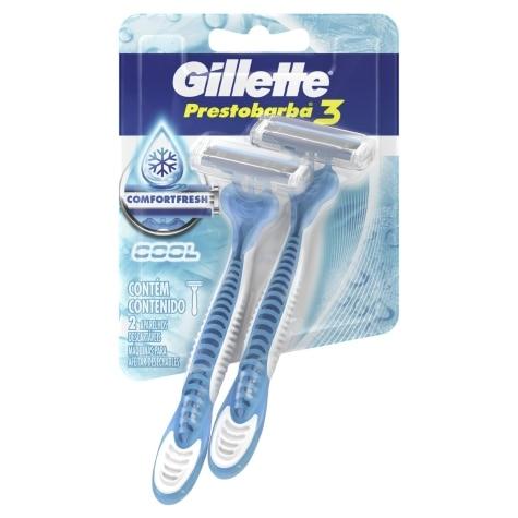 Aparelho de Barbear Gillette Prestobarba 3 Ice Masculino 2 Unidades - Imagem 1