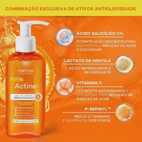 Kit Gel de Limpeza Actine 140g Ganhe 40g - Imagem 2