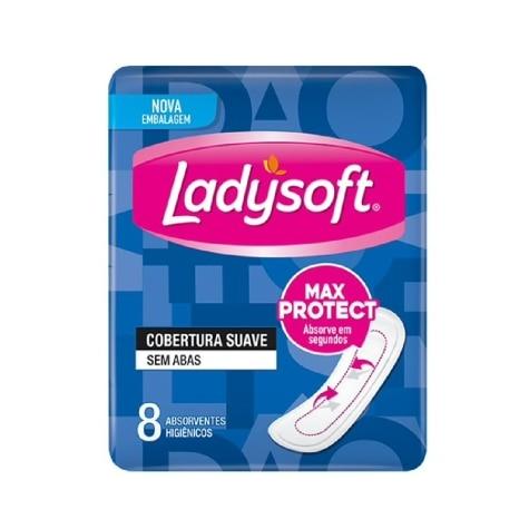 Absorvente Cobertura Suave sem Abas Ladysoft 8 Unidades - Imagem 1