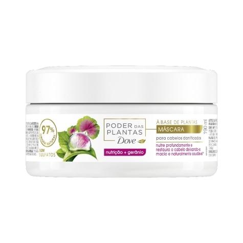 Máscara de Tratamento Dove Poder das Plantas Nutrição + Gerânio 190ml - Imagem 1