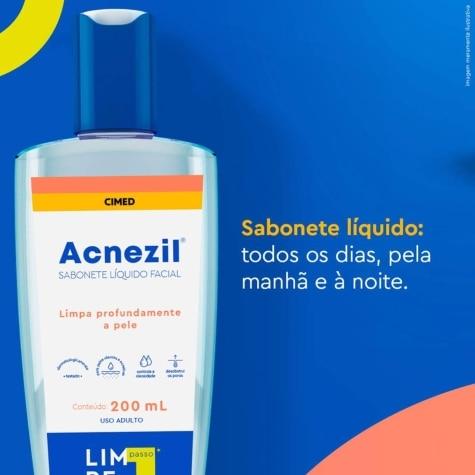 Sabonete Líquido Facial Acnezil Antisséptico 200ml - Imagem 2
