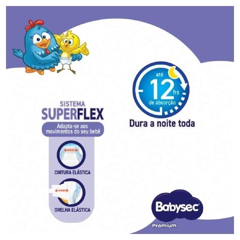 Fralda Babysec Galinha Pintadinha Premium XG 24 Unidades - Imagem 4