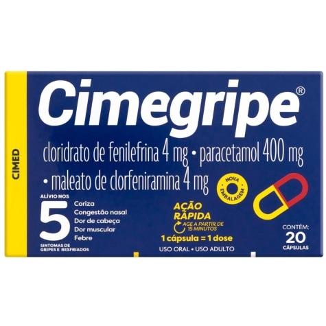 Cimegripe 20 Cápsulas - Imagem 1