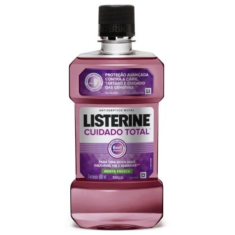 Enxaguante Bucal Listerine Cuidado Total Menta Premium 500ml - Imagem 1