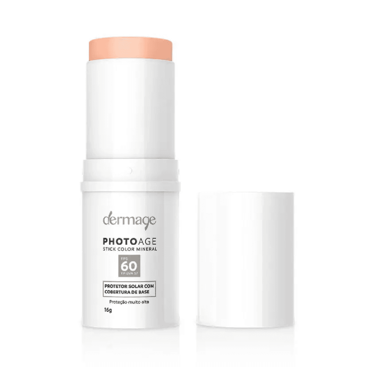 Protetor Solar Facial em Bastão Dermage Photoage Color Mineral FPS60 Claro 16g - Imagem 1