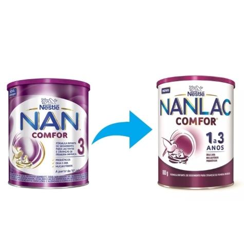 Fórmula Infantil Nanlac Comfor 1 a 3 Anos 800g - Imagem 2