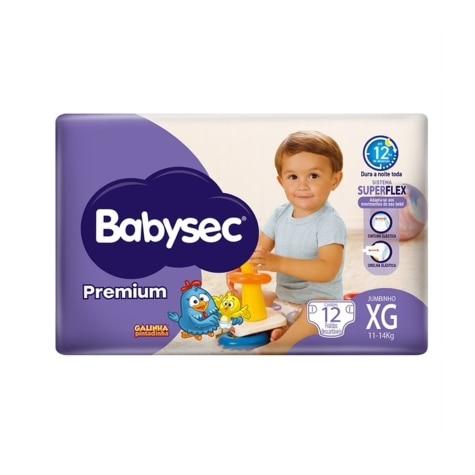 Fralda Babysec Galinha Pintadinha Premium XG Jumbinho 12 Unidades - Imagem 2