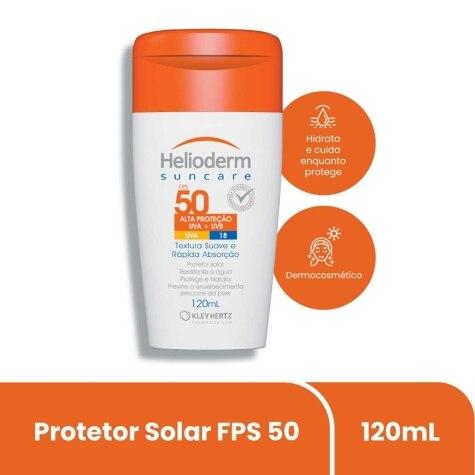 Protetor Solar Corporal Helioderm Suncare FPS50 com 120ml - Imagem 1