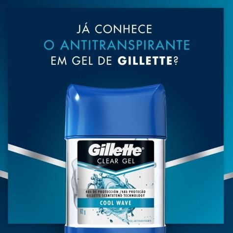 Desodorante Stick Gel Gillette Cool Wave 48h 113g - Imagem 3