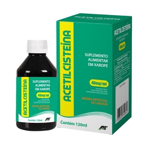 Acetilcisteína Xarope 40mg/ml Geovit Sabor Laranja 120ml - Imagem 1