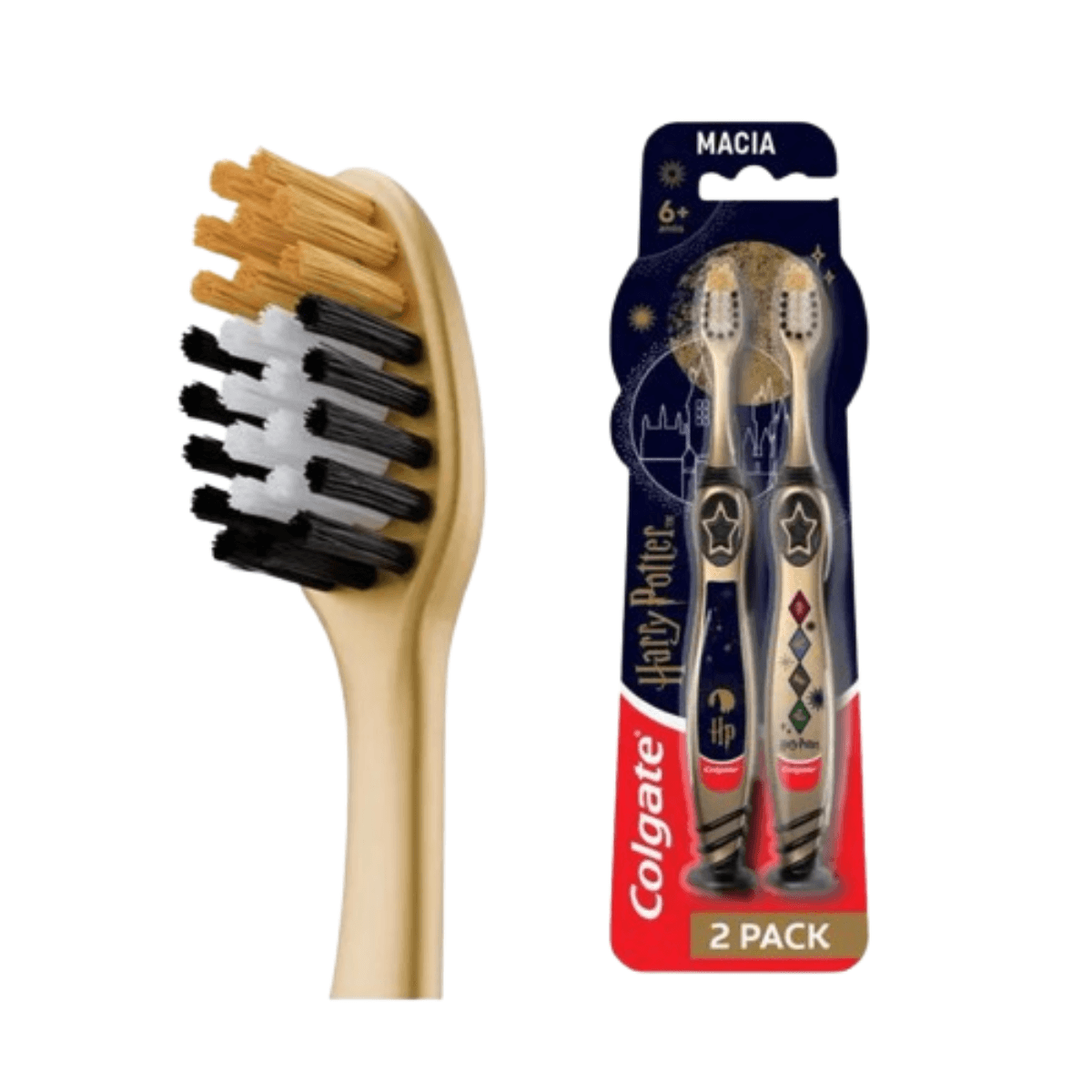 Escova de Dente Infantil Colgate Harry Potter Ultra Macia 2 Unidades - Imagem 3