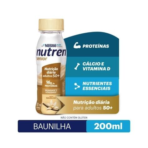 Complemento Alimentar Líquido Nutren Senior Sabor Baunilha 200ml - Imagem 1