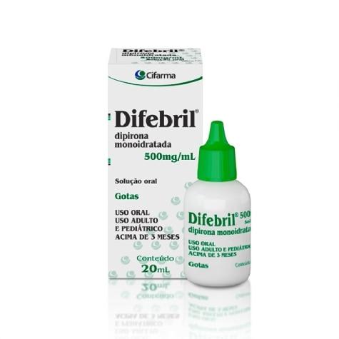 Difebril Gotas 500mg 20ml - Imagem 1