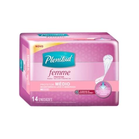 Protetor Diário Plenitud Femme Médio Escapes Leves a Moderado 14 Unidades - Imagem 1