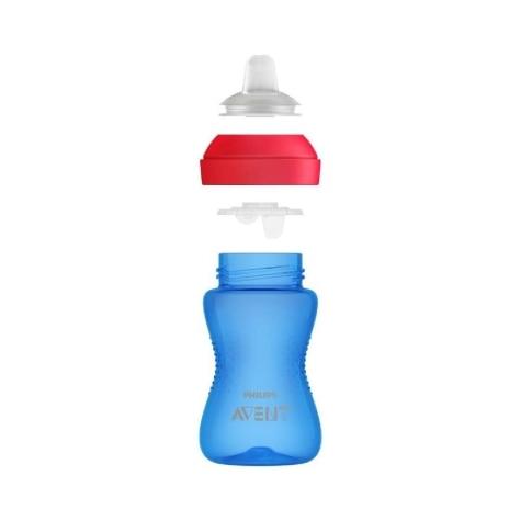 Copo Transição Avent Azul e Vermelho 9m+ 300ml - Imagem 3