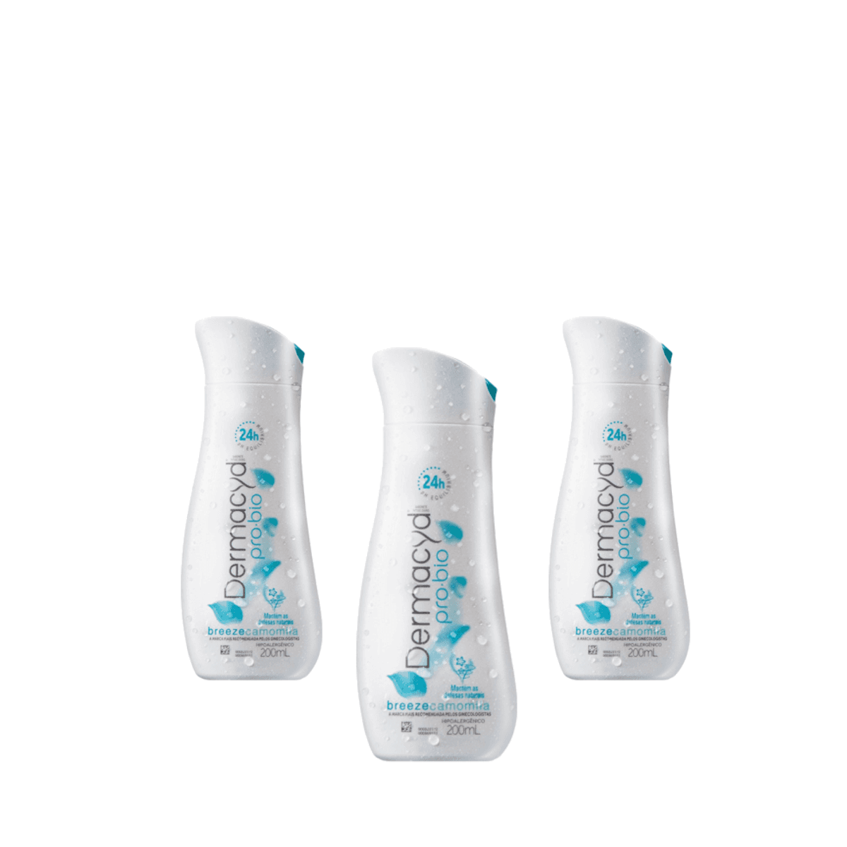 Kit 3 Unidades Sabonete Líquido Íntimo Dermacyd Pro-bio Breeze 200ml - Imagem 1