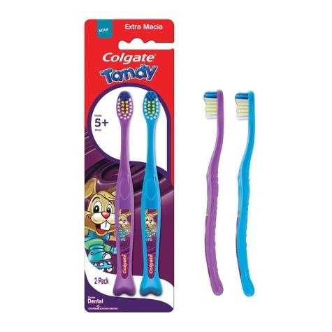 Escova Dental Colgate Infantil Tandy Extra Macia 2 Unidades - Imagem 1