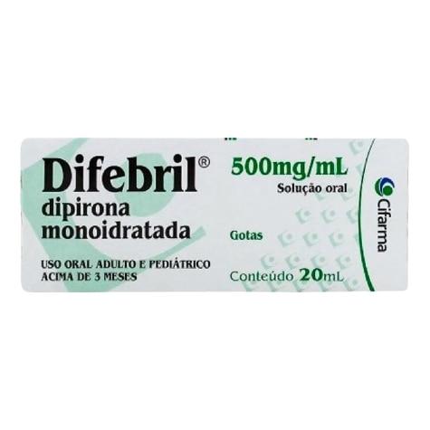 Difebril Gotas 500mg 20ml - Imagem 2