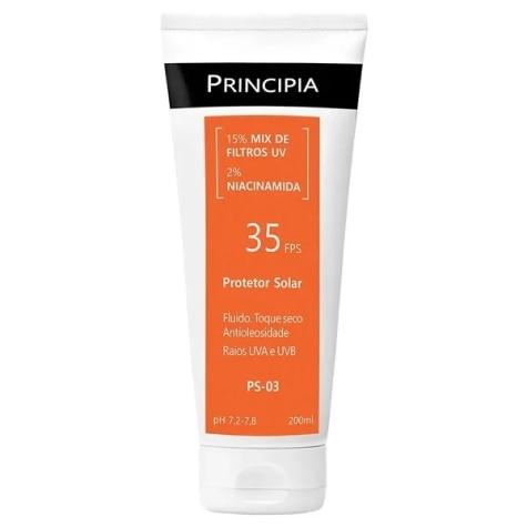 Protetor Solar Principia 15% Mix de Filtros UV + 2% Niacinamida FPS35 PS-03 200ml - Imagem 1
