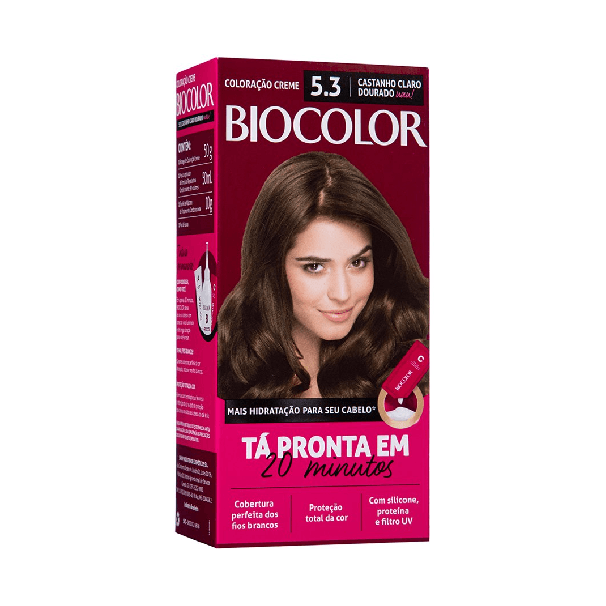 Tintura de Cabelo Biocolor 5.3 Castanho Claro Dourado