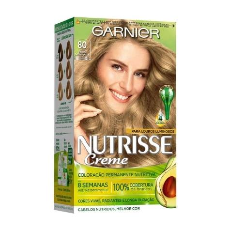 Tintura Nutrisse Garnier Creme 80 Louro Pátria Amada 137ml - Imagem 1
