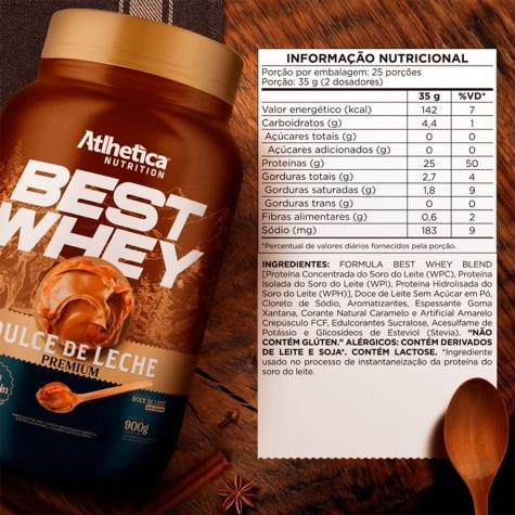 Whey Atlhetica Nutrition Best Whey Sabor Dulce de Leche Premium 900g - Imagem 5